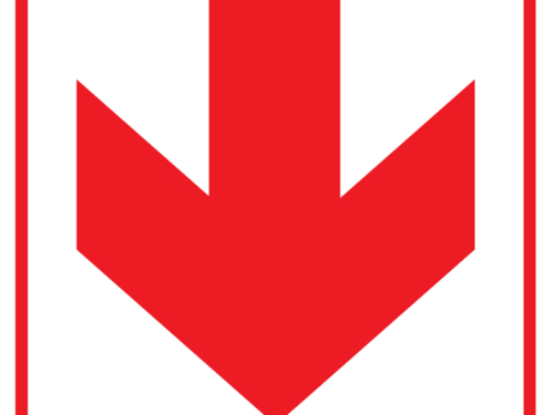 Location of Fire Equipment Red Arrow Down